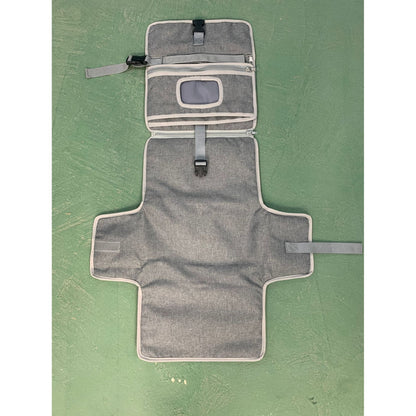 Geanta Multifunctionala, Klevo, Tip Aleza de Schimbat Scutece, Impermeabila, din Panza Oxford, cu Buzunare, Usor de Agatat, 30 x 20 cm, Gri