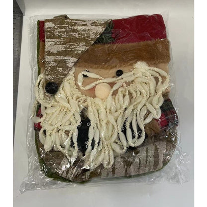 Geanta pentru Cadouri de Craciun, Klevo, Model Mos Craciun, Decoratiune Sarbatori, 46x23x2 cm, Multicolor