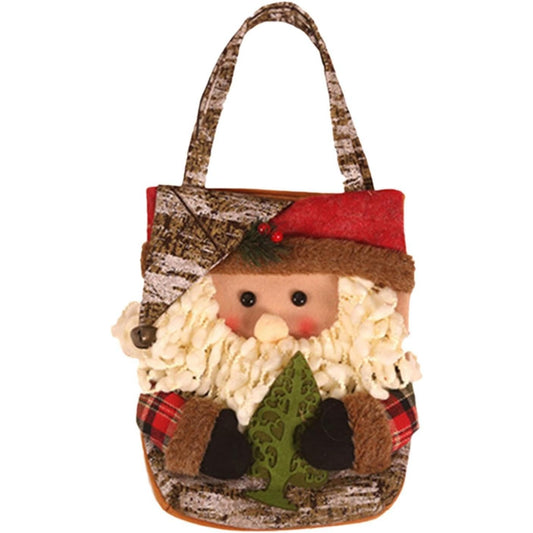 Geanta pentru Cadouri de Craciun, Klevo, Model Mos Craciun, Decoratiune Sarbatori, 46x23x2 cm, Multicolor