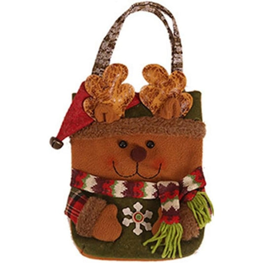 Geanta pentru Cadouri de Craciun, Klevo, Model Ren, Decoratiune Sarbatori, 46x23x2 cm, Multicolor