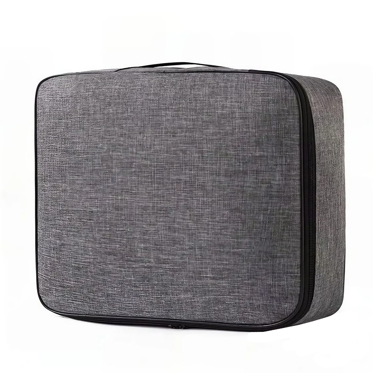 Geanta pentru Depozitare Acte si Documente, Klevo, 1 Compartiment mare cu Curele Interioare, Impermeabila, 37 x 10.5 x 27 cm, Gri