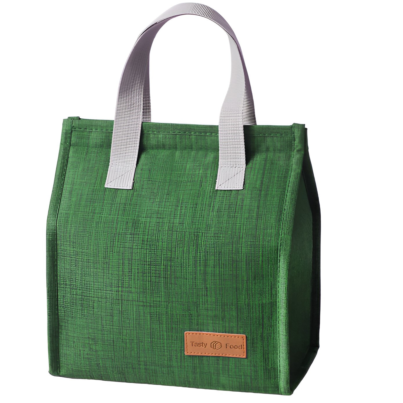 Geanta Termoizolanta Tip Bento Bag Klevo, Camping Cooler, Aluminiu, 22.5x13x25,5 cm, 3.3 L, Verde