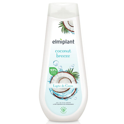 Gel de Dus Crema, Elmiplant, Coconut Breeze, 750 ml