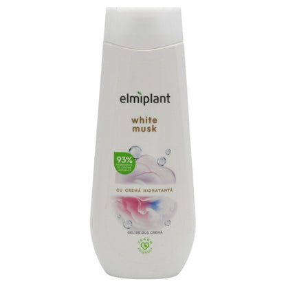 Gel de Dus, Elmiplant, Cu Crema Hidratanta White Musk, 400 ml