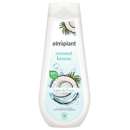 Gel de Dus Crema, Elmiplant, Coconut Breeze, 750 ml