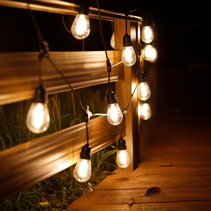 Ghirlanda Luminoasa, Klevo, cu Transformator, 10 m, 10 LED-uri Model Bulb, Interconectabila, IP44, Alb Cald