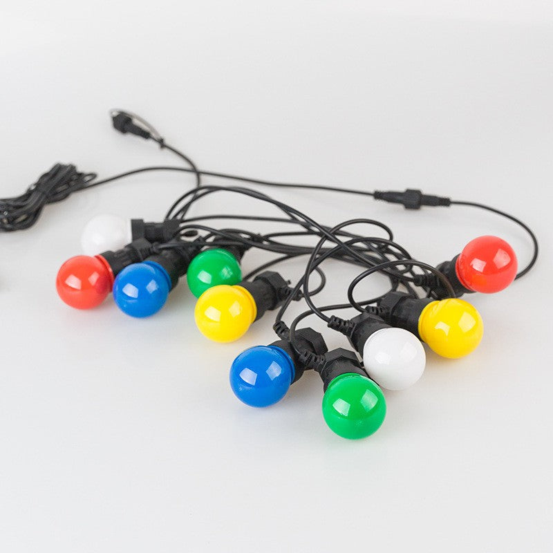 Ghirlanda Luminoasa, Klevo, fara Transformator, 10 m, 20 LED-uri Model Bulb, Interconectabila, IP65, Multicolor