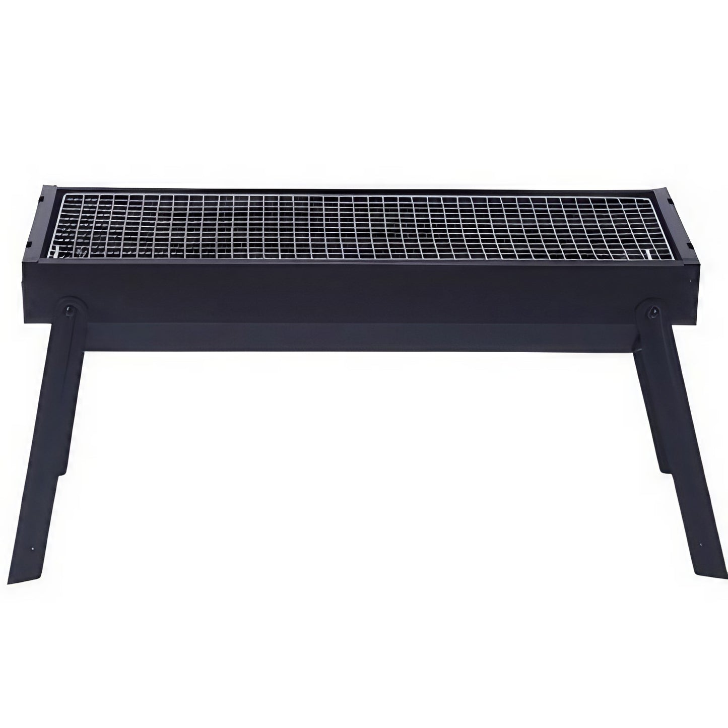 Gratar Portabil, Klevo, Confectionat din Metal, pentru Picnic, Gradina, Terasa, Camping, Dimensiuni Reduse, 60x22x23 cm, Negru