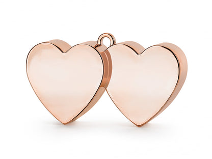 Greutate baloane Inimi culoare Rose Gold,