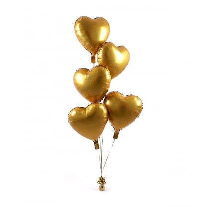 Greutate pentru Baloane cu Heliu, Klevo, din Folie cu Franjuri, 170g, 13 x 5 x 3 cm, Auriu