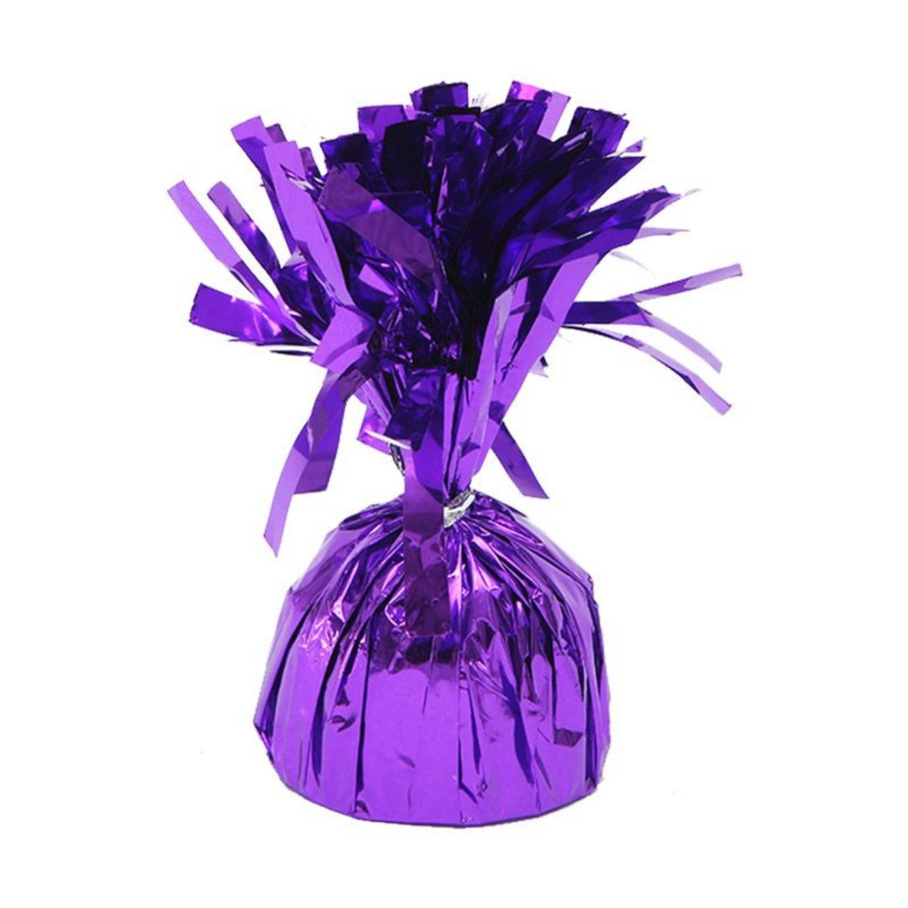 Greutate pentru Baloane cu Heliu, Klevo, din Folie cu Franjuri, 170g, 13 x 5 x 3 cm, Mov