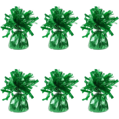 Greutate pentru Baloane cu Heliu, Klevo, din Folie cu Franjuri, 170g, 13 x 5 x 3 cm, Verde
