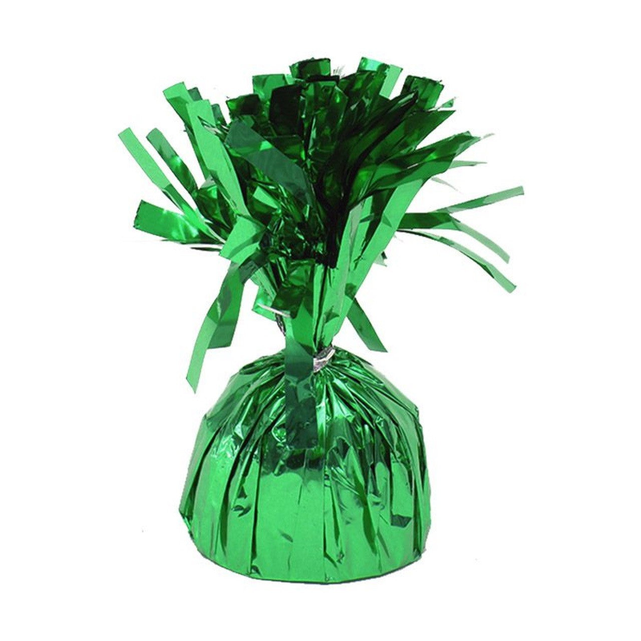Greutate pentru Baloane cu Heliu, Klevo, din Folie cu Franjuri, 170g, 13 x 5 x 3 cm, Verde