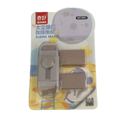 Radiera, Klevo, cu 2 Rezerve, Reglare Pull-Push, din Cauciuc, Crem