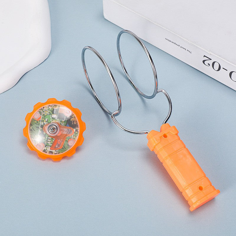 Jucarie Interactiva, Klevo, Titirez Magnetic, cu Led, 19.8 x 5 cm, Portocaliu