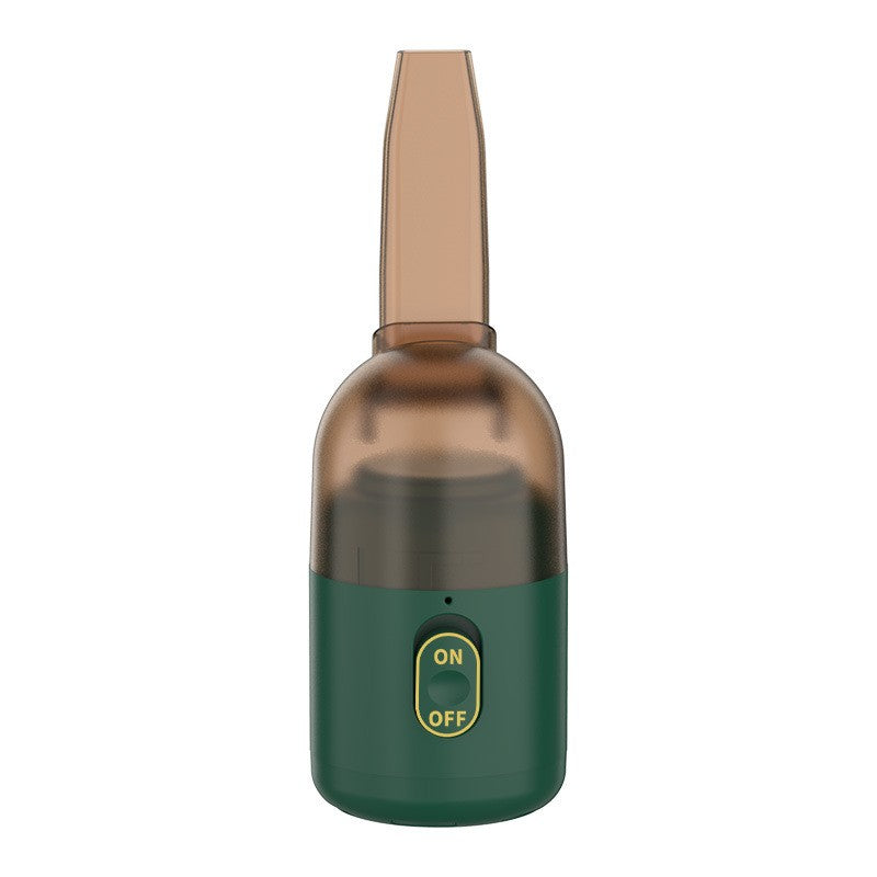 Aspirator Portabil pentru Automobil, Klevo, Aspirator mic fara Fir, pentru Casa si Masina, incarcare USB, 2 in 1, 16.3x6 cm, Verde