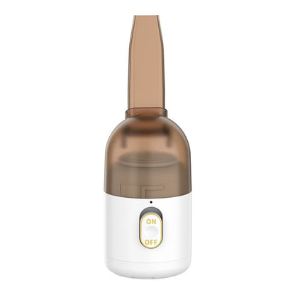 Aspirator Portabil pentru Automobil, Klevo, Aspirator mic fara Fir, pentru Casa si Masina, incarcare USB, 2 in 1, 16.3x6 cm, Alb