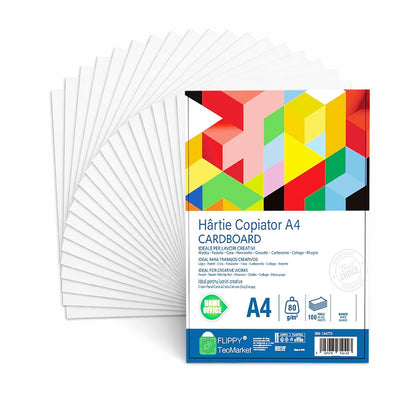 Hartie Copiator A4 Mutual Trust Cardboard, Klevo, 80 g/mp, 100 coli/top, 210 x 297 mm, Hartie Multifunctionala pentru Printare, Copiere si Proiecte Creative