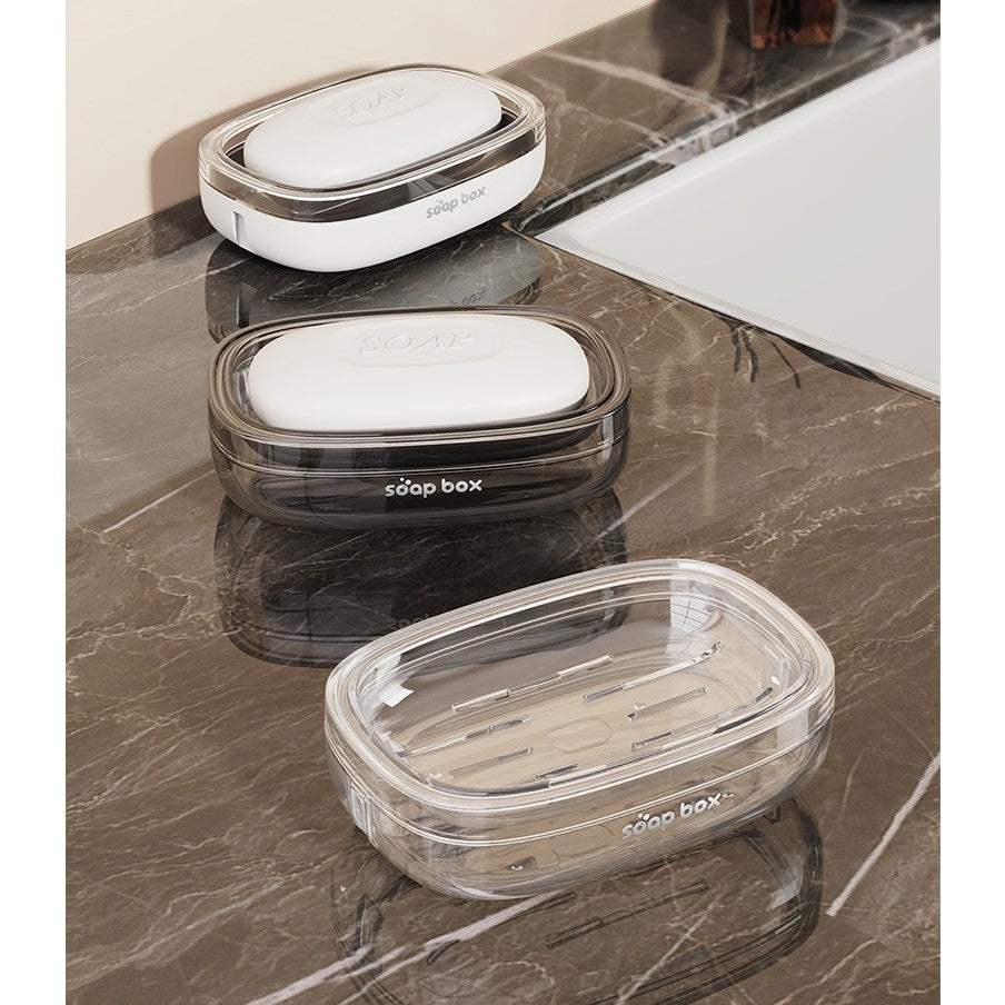 Savoniera, Klevo, Pentru Blat, PET, Scurgere Optima, din Plastic, 13 x 9 x 4 cm, Gri