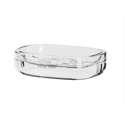 Savoniera, Klevo, Pentru Blat, PET, Scurgere Optima, Argintiu Transparent