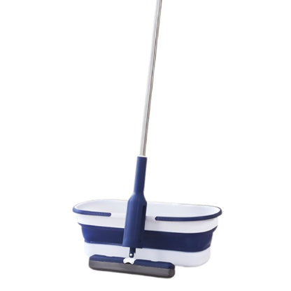 Set Mop Telescopic cu Galeata Pliabila, Klevo, Albastru, 32 cm, Maner Reglabil 140 cm, Sistem de Stoarcere Eficient