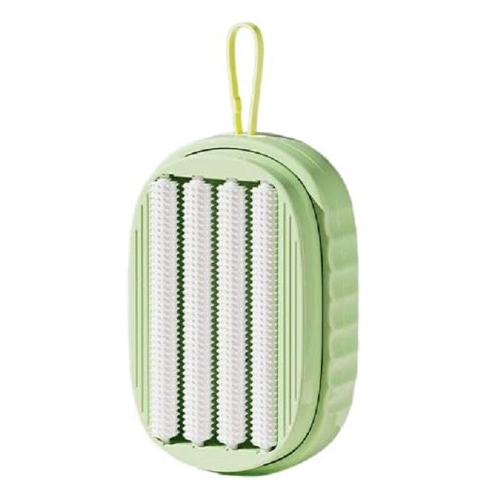 Perie de Spalat Haine, Klevo, cu Dispenser pentru Detergent, 4 Perii de Curatare, din ABS + PS, Verde