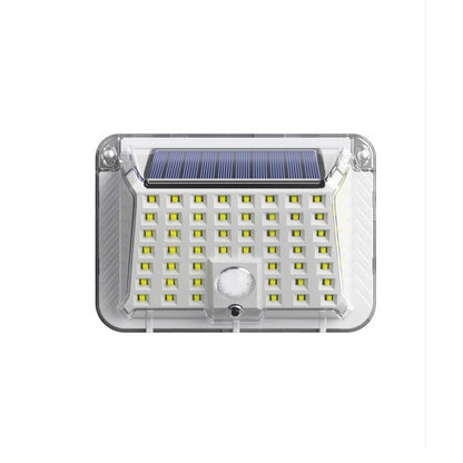 Lampa solara de perete Klevo, 90 LED-uri SMD, senzor de miscare, IP65, 1200mAh, material ABS, lumina alb rece, alb