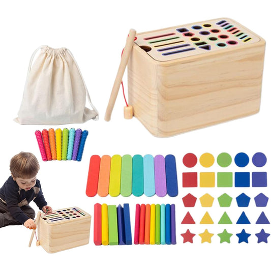 Jucarie de Sortare, Klevo, din Lemn, +36 Luni, Tip Montessori, Multicolor