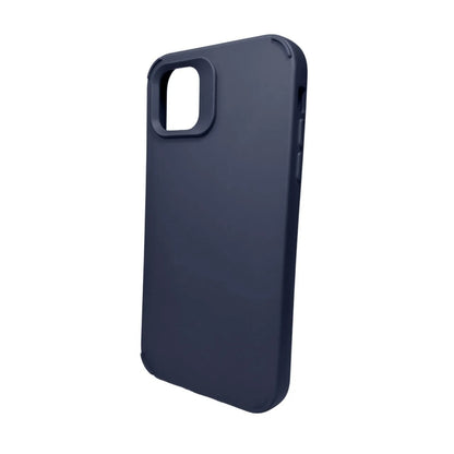 Husa Apple iPhone 14, Klevo, din Silicon Lichid, Interior din Microfibra, Lentile Fosforescente de Protectie Camera, Anti Amprenta, Rezistenta la Socuri, Albastru Marin