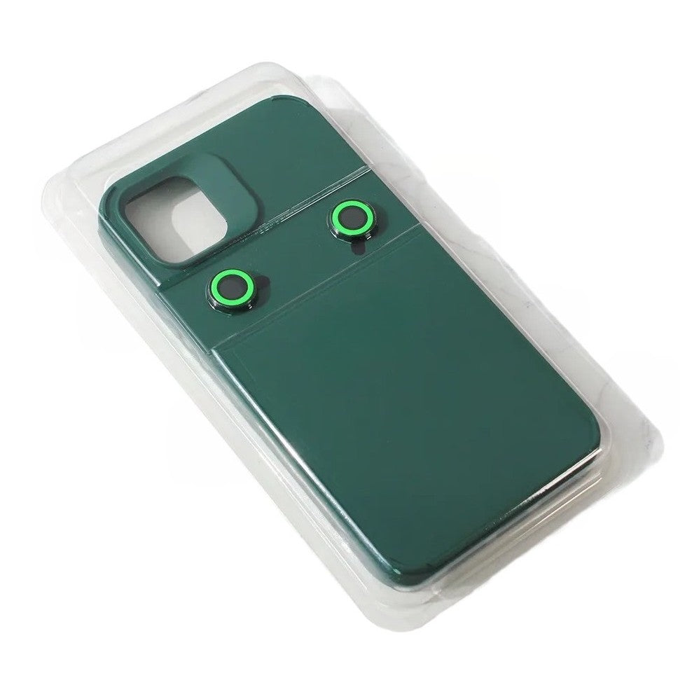Husa Apple iPhone 14 Pro, Klevo, din Silicon Lichid, Interior din Microfibra, Lentile Fosforescente de Protectie Camera, Anti Amprenta, Rezistenta la Socuri, Verde