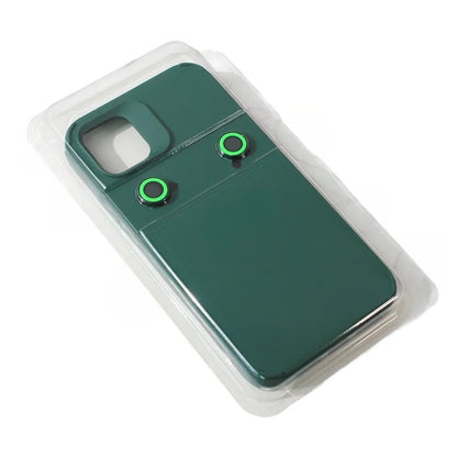 Husa Apple iPhone 14 Pro, Klevo, din Silicon Lichid, Interior din Microfibra, Lentile Fosforescente de Protectie Camera, Anti Amprenta, Rezistenta la Socuri, Verde