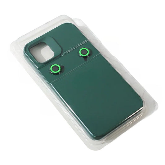 Husa Apple iPhone 14 Pro, Klevo, din Silicon Lichid, Interior din Microfibra, Lentile Fosforescente de Protectie Camera, Anti Amprenta, Rezistenta la Socuri, Verde