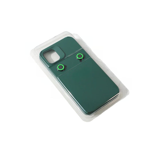 Husa Apple iPhone 15, Klevo, din Silicon Lichid, Interior din Microfibra, Lentile Fosforescente de Protectie Camera, Anti Amprenta, Rezistenta la Socuri, Verde