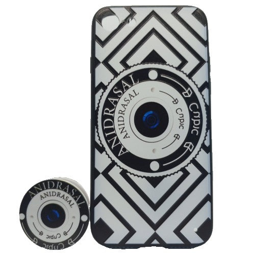 Husa Apple iPhone 6 Plus/6S Plus Multicolor Model Camera Foto + Suport inclus