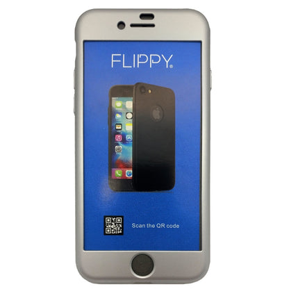 Husa de protectie Klevo Premium Full Cover 360 pentru Apple iPhone 7 Argintiu cu Folie sticla inclusa