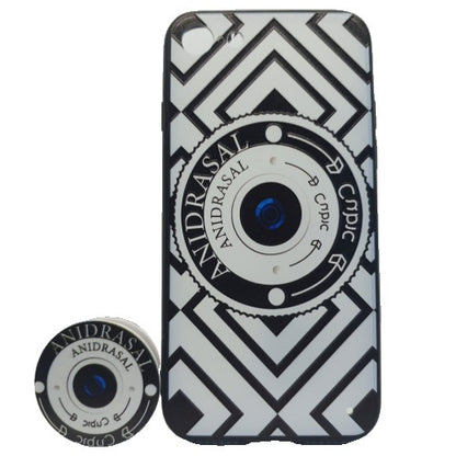 Husa Apple iPhone XR Multicolor Model Camera Foto + Popsocket inclus