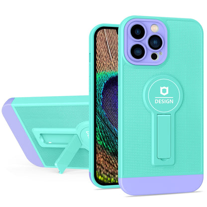 Husa Armor Design cu Stand pentru Apple iPhone 11 Pro, Blue/Mov, Suport Auto Magnetic, Wireless Charge, Protectie Antisoc, Klevo