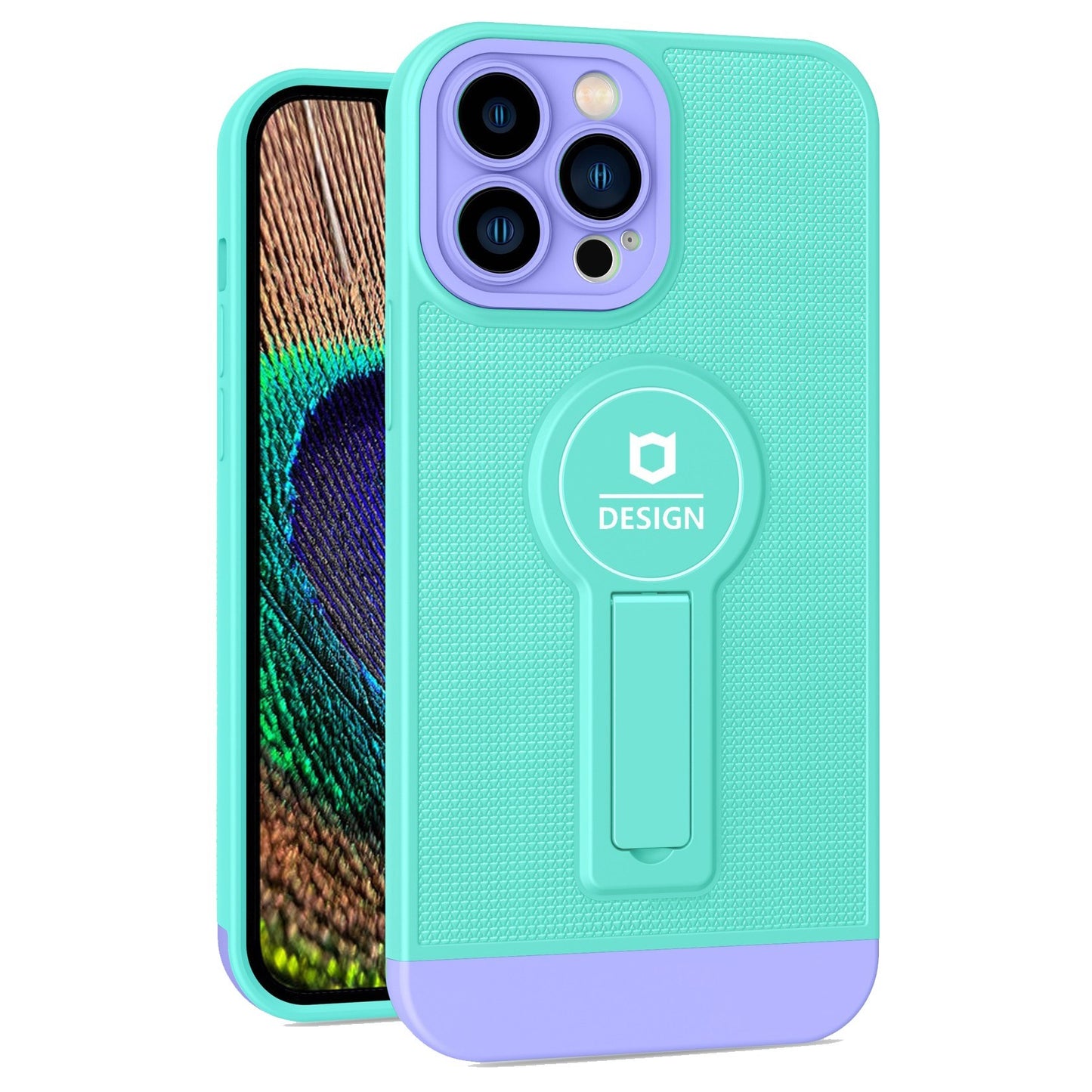 Husa Armor Design cu Stand pentru Apple iPhone XR, Blue/Mov, Suport Auto Magnetic, Wireless Charge, Protectie Antisoc, Klevo