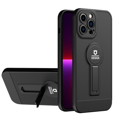 Husa Armor Design cu Stand pentru Apple iPhone XR, Negru, Suport Auto Magnetic, Wireless Charge, Protectie Antisoc, Klevo