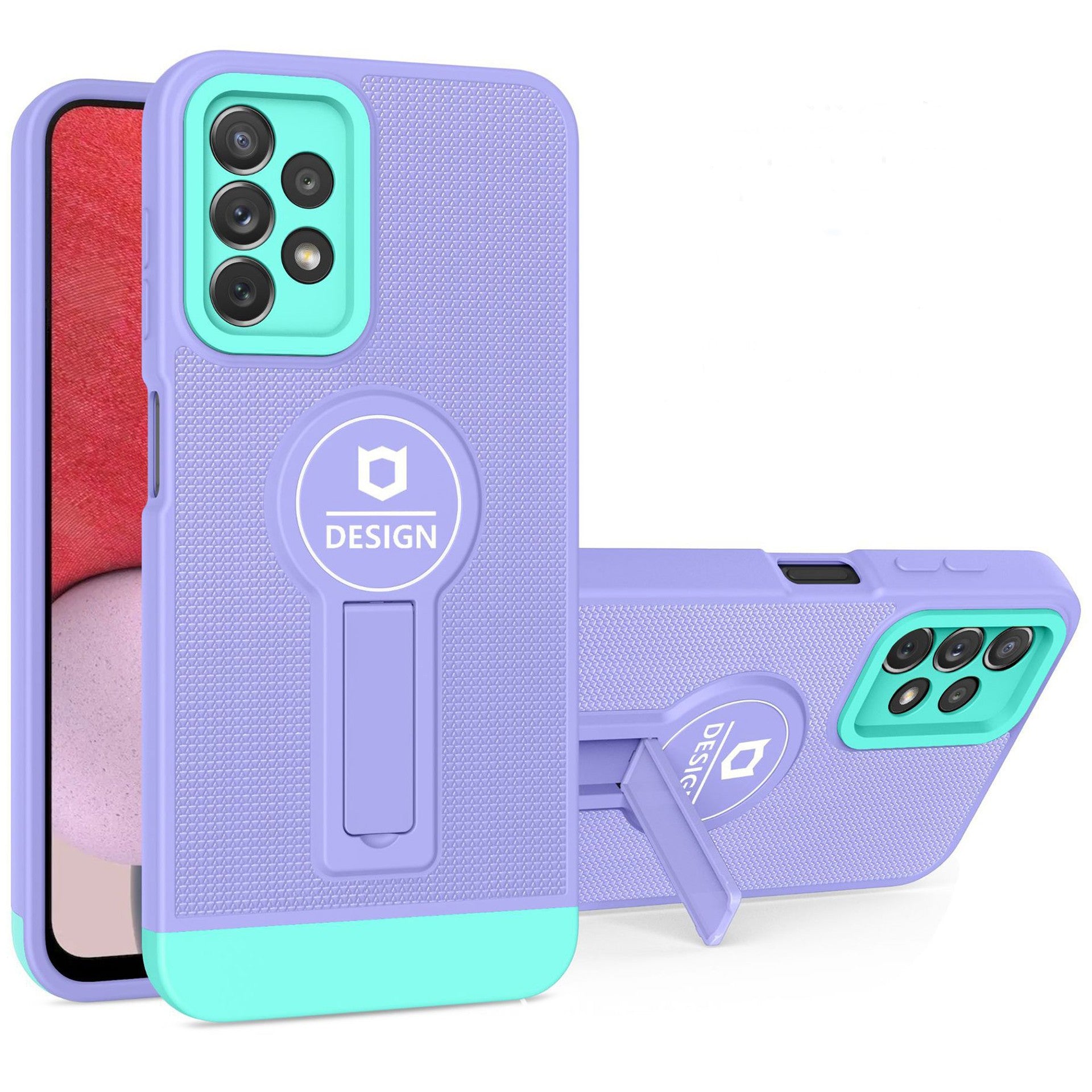 Husa Armor Design cu Stand pentru iPhone 11 Pro, Mov/Albastru, Suport Auto Magnetic, Wireless Charge, Protectie Antisoc, Klevo