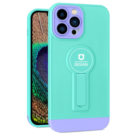 Husa Armor Design cu Stand pentru Samsung Galaxy A02s/ A03s, Blue/Mov, Suport Auto Magnetic, Wireless Charge, Protectie Antisoc, Klevo