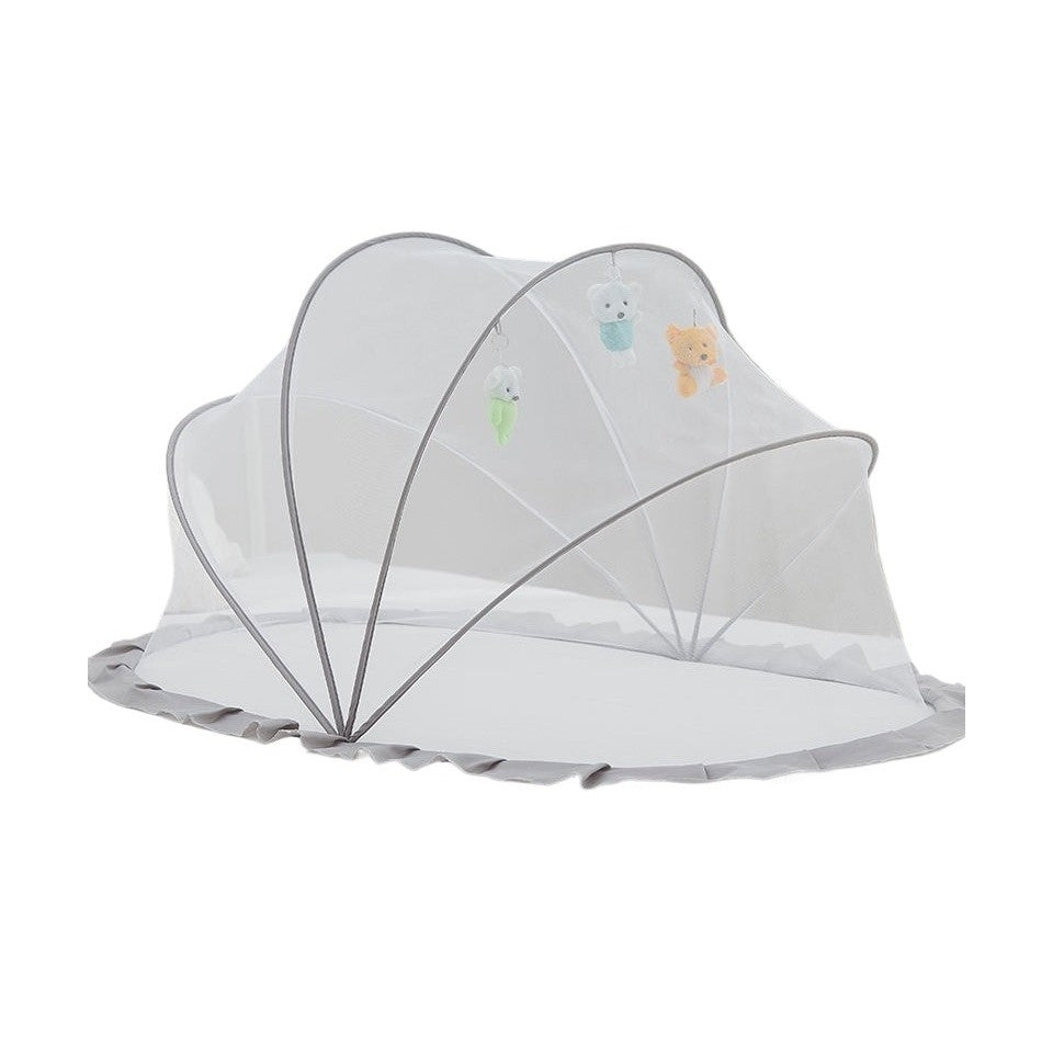 Husa Anti-Tantari, Klevo, Pliabila, Protectie 360 Grade, 0-1 An, 60 x 55 x 5 cm, Gri