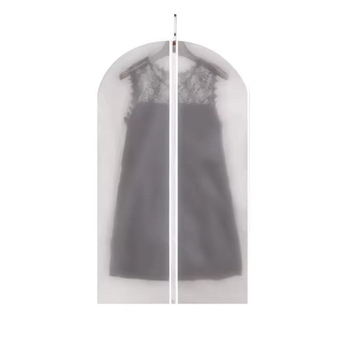 Set 5 Huse de Depozitare cu Fermoar, Klevo, pentru Haine, de Protectie, pentru Voiaj, Netesut, Rezistent la Praf, 60x100 cm, Transparent-Alb