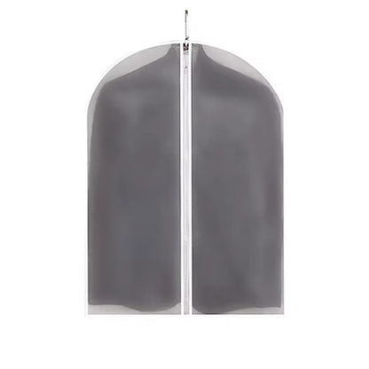 Set 5 Huse de Depozitare cu Fermoar, Klevo, pentru Haine, de Protectie, pentru Voiaj, Netesut, Rezistent la Praf, 60x80 cm, Transparent-Alb