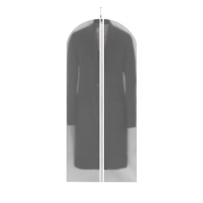 Set 5 Husa de Depozitare cu Fermoar, Klevo, pentru Haine, de Protectie, pentru Voiaj, Netesut, Rezistent la Praf, 60x140 cm, Transparent-Alb