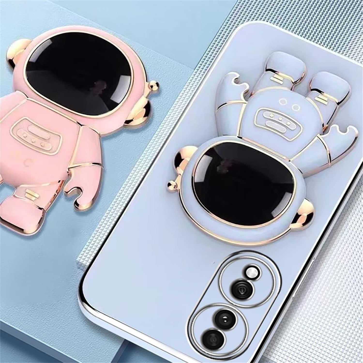 Husa Telefon 2in1, Klevo, Compatibila Huawei Mate 60 Pro, Carcasa TPU cu Suport Inclus Tip Astronaut, Protectie Camere, Verde