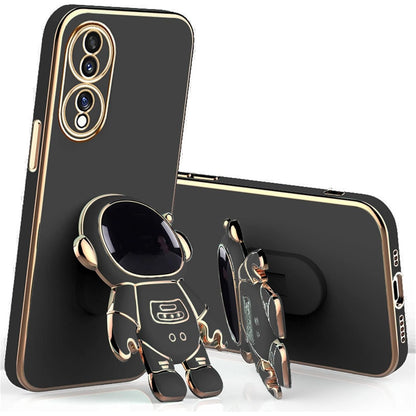Husa Telefon 2in1, Klevo, Compatibila Huawei P50 Pro, Carcasa TPU cu Suport Inclus Tip Astronaut, Protectie Camere, Negru