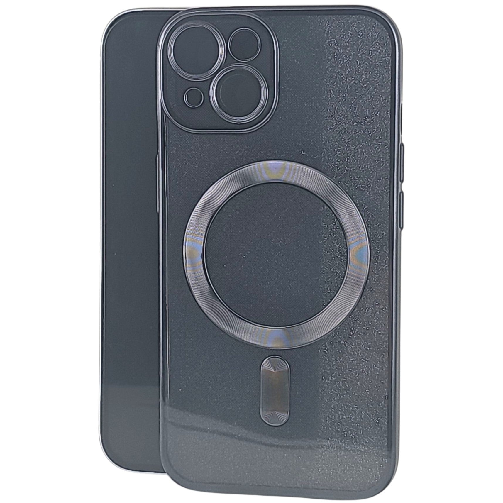 Husa de Protectie 2 in 1, Klevo, pentru Apple iPhone 14 Plus, Compatibila MagSafe, Magnetica, cu Protectie Lentila, din TPU, Negru