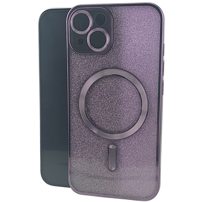 Husa de Protectie 2 in 1, Klevo, pentru Apple iPhone 15, Compatibila MagSafe, Magnetica, cu Protectie Lentila, din TPU, Mov