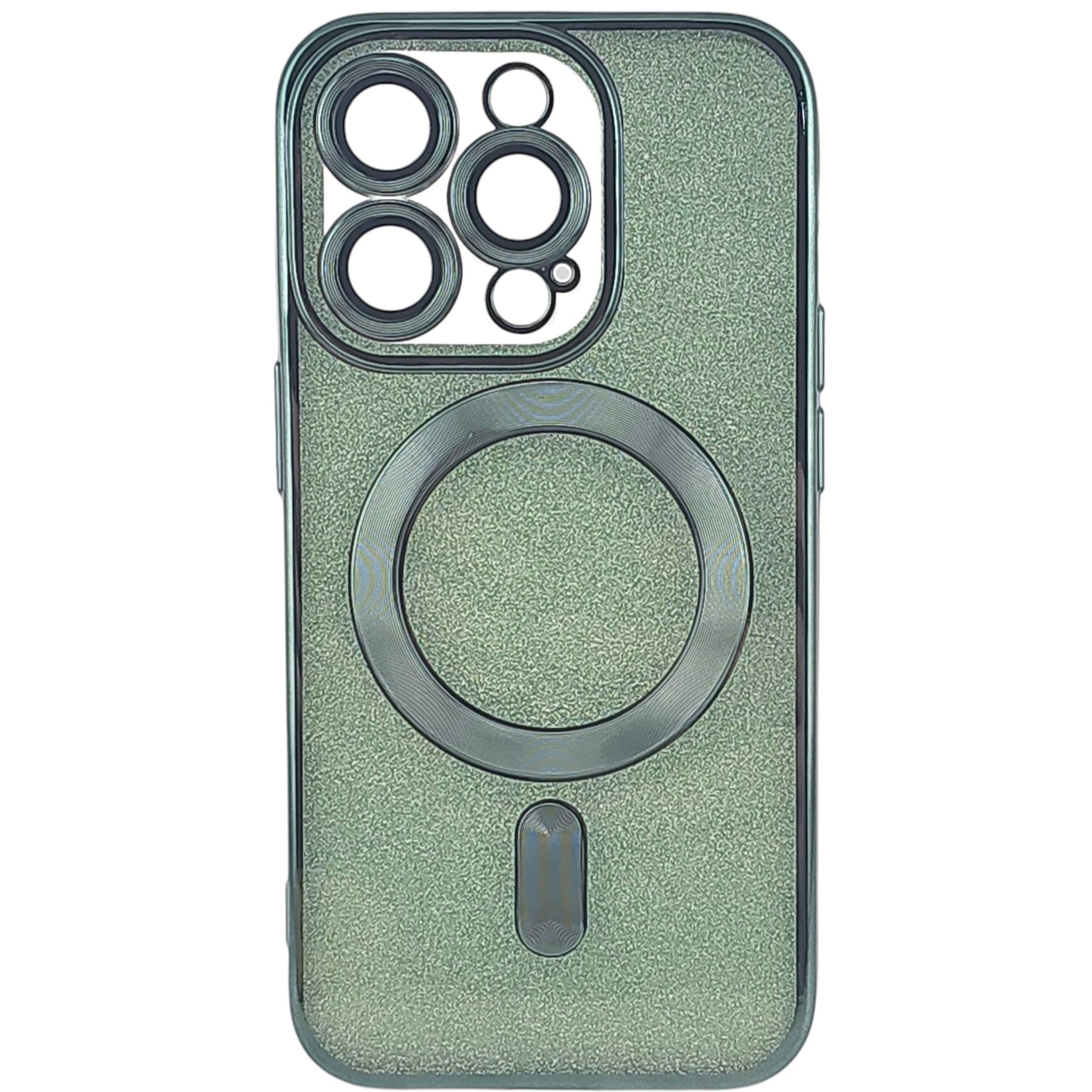 Husa de Protectie 2 in 1, Klevo, pentru Apple iPhone 15 Pro, Compatibila MagSafe, Magnetica, cu Protectie Lentila, din TPU, Verde